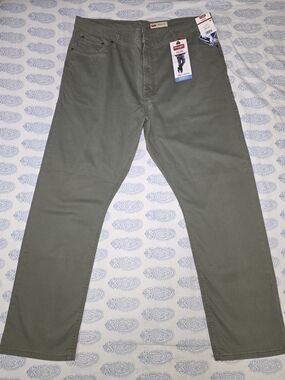 Wrangler Olive Green Straight Leg Jeans